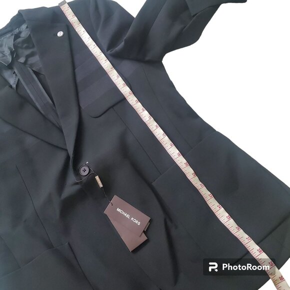 Michael Kors mens suits blazer coat jacket stretch sz 44 regular black $798.00 - Picture 3 of 16